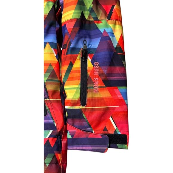 2010s Gsou Snow Geometric 10K Waterproof Ski Jacket snowboard winter Small - Picture 8 of 16